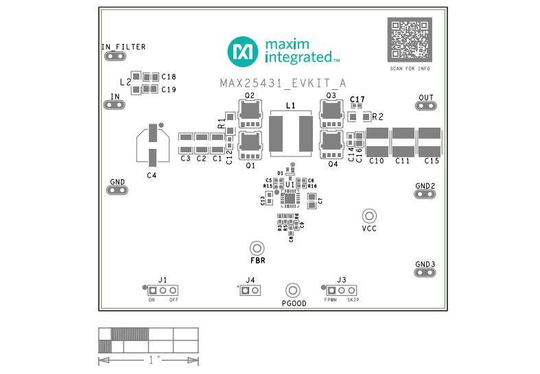 机械图纸 - Analog Devices Inc. MAX25431EVKIT 评估套件